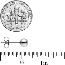 Load image into Gallery viewer, 20G 5mm Ball End Grade 23 Titanium Post Stud Earrings
