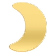 Load image into Gallery viewer, Implant Grade 23 Titanium Gold Tone Moon Threadless Push In Top
