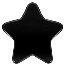 将图片加载到图库查看器，Implant Grade 23 Titanium Black Star Threadless Push In Top
