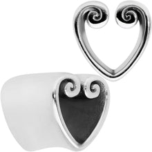 Load image into Gallery viewer, Curled Heart Valentines Day Tunnel Plug Set
