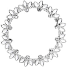 Load image into Gallery viewer, Clear Gem White Leaves Screw Fit Tunnel Plug Set
