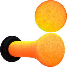 Load image into Gallery viewer, Orange Yellow Ombre Matte Acrylic Single Flare Plug Set Sizes 2mm-12mm
