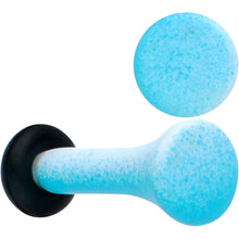 Load image into Gallery viewer, Blue White Ombre Matte Acrylic Single Flare Plug Set
