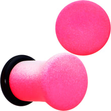Load image into Gallery viewer, White Pink Ombre Matte Acrylic Single Flare Plug Set Sizes 2mm-12mm
