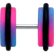 将图片加载到图库查看器，16G Pink Blue Ombre Matte Cheater Plug Set
