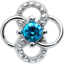 Load image into Gallery viewer, 16G 5/16 Blue Gem Celtic Knot Labret Monroe Tragus
