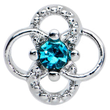 将图片加载到图库查看器，20G 1/4 Blue Gem Celtic Knot Nose Bone
