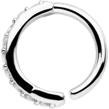 将图片加载到图库查看器，16G 5/16 Clear CZ Gem Forward Facing Closure Ring
