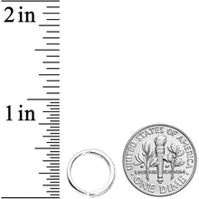 将图片加载到图库查看器，16G 3/8 Clear CZ Gem Forward Facing Closure Ring
