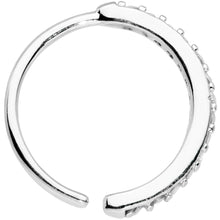 Load image into Gallery viewer, 20G 3/8 Clear CZ Gem Forward Facing Nose Hoop
