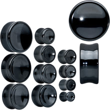 将图片加载到图库查看器，Black Hematite Concave Saddle Plug Set
