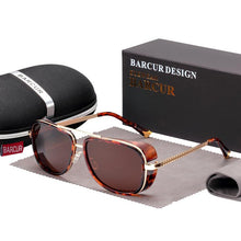 Load image into Gallery viewer, Tortoise Sunglasses  Steampunk Luxury Modern Futurystic Sunglasses For Woman and  Men Mirrored Brown Gradient Sunglasses FASHION Design With UV400 Protection
