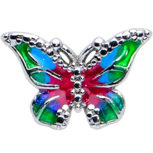 Load image into Gallery viewer, 16G 1/4 Bright Beauty Textured Butterfly Labret Monroe Tragus

