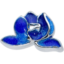 Load image into Gallery viewer, 18G 5/16 Lovely Blue Lotus Flower L Shape Nose Ring
