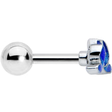 Load image into Gallery viewer, 16G 1/4 Lovely Blue Lotus Flower Cartilage Tragus Earring
