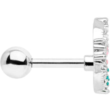 Load image into Gallery viewer, 16G 1/4 Clear CZ Gem Abstract Butterfly Cartilage Tragus Earring

