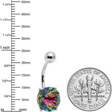 将图片加载到图库查看器，Vitrail Gem Simply Elegant Style Belly Ring

