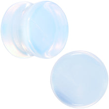 将图片加载到图库查看器，White Opalite Double Flare Plug Set
