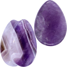 Load image into Gallery viewer, Purple Amethyst Stone Drop Saddle Plug Set
