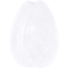 将图片加载到图库查看器，White Cloudy Quartz Drop Saddle Plug Set
