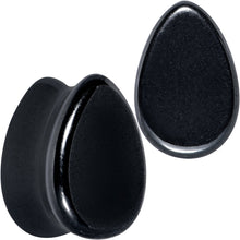 将图片加载到图库查看器，Black Hematite Stone Drop Saddle Plug Set

