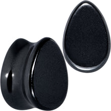 将图片加载到图库查看器，Black Hematite Stone Drop Saddle Plug Set
