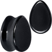 将图片加载到图库查看器，Black Hematite Stone Drop Saddle Plug Set
