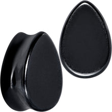 将图片加载到图库查看器，Black Hematite Stone Drop Saddle Plug Set
