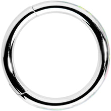 将图片加载到图库查看器，16G 5/16 White Synthetic Opal Forward Facing Hinged Segment Ring
