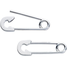 Load image into Gallery viewer, 14G 3/4 Punk Rock Safety Pin Barbell Nipple Ring Set
