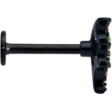 Load image into Gallery viewer, 16G 5/16 Pink Green Gem Black Bat Wings Halloween Labret Tragus
