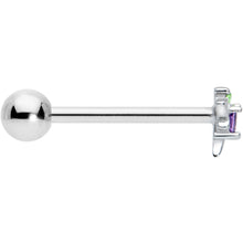 将图片加载到图库查看器，Green Purple Gem Dragonfly Barbell Tongue Ring
