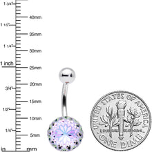 将图片加载到图库查看器，Aurora Gem Stylish Elegance Mandala Flower Belly Ring
