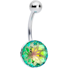 Load image into Gallery viewer, Vitrail Gem Stylish Elegance Mandala Flower Belly Ring
