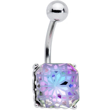 将图片加载到图库查看器，Aurora Gem Square Stylish Elegance Mandala Flower Belly Ring
