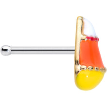 将图片加载到图库查看器，20G 1/4 Candy Corn Halloween Nose Bone
