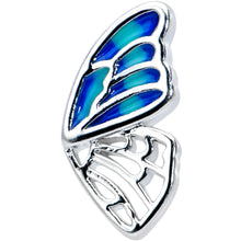 Load image into Gallery viewer, 16G 5/16 Simple Blue Wing Butterfly Labret Monroe Tragus
