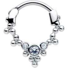 Load image into Gallery viewer, 16G 5/16 Clear CZ Gem Princess Cartilage Clicker
