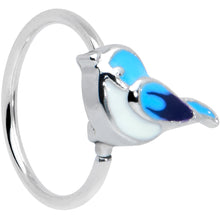 Load image into Gallery viewer, 20G 5/16 Happy Little Blue Bird Nose Hoop
