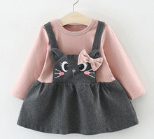 Load image into Gallery viewer, Baby Girls Dresses with Bag-Kids Clothes Baby for Birthday Party Princess Dress In Cat Modern Design
