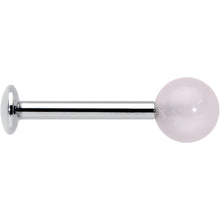 Load image into Gallery viewer, 16G 5/16 Elegant Pink Rose Quartz Internal Threaded Labret Tragus
