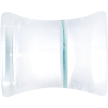Load image into Gallery viewer, Clear Blue Eye Acrylic Double Flare Plug Set
