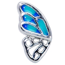 Load image into Gallery viewer, 20G 1/4 Simple Blue Butterfly Wing Nose Bone
