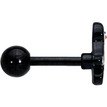 Load image into Gallery viewer, 16G 1/4 Black Baby Penguin Cartilage Tragus Earring
