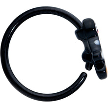 Load image into Gallery viewer, 20G 5/16 Black Baby Penguin Nose Hoop
