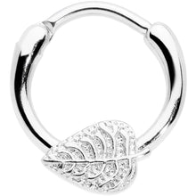 Load image into Gallery viewer, 16G 3/8 Autumn Textured Leaf Cartilage Clicker Ring
