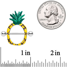 将图片加载到图库查看器，14G 9/16 Tropical Tasty Pineapple Nipple Shield Set
