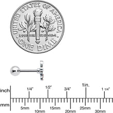 Load image into Gallery viewer, 16G 1/4 Witch Hat Ghost Halloween Cartilage Tragus Earring
