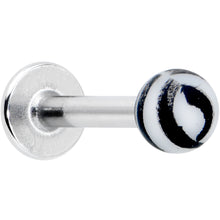 将图片加载到图库查看器，16G 5/16 Matte White Zebra Stripe Labret Monroe Tragus
