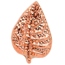 Load image into Gallery viewer, 16G 5/16 Rose Gold Tone Autumn Textured Leaf Labret Monroe Tragus
